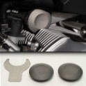 BMW R1200GS R1200GSA Machined Aluminum ZPlugs: Left/Right Telelever Pivots; Ztechnik Z5360 Pair